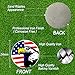 FINGER TEN Golf Ball Markers 3 Pcs with 3 Pack Hat Clip Value Gift Set, Mark Pattern USA, Eagle, Ribbon in Choice for Men Women Kid (3 USA Eagle)