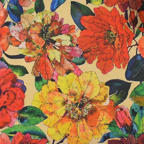 Anna by Anuschka Heritage Collection Women's Genuine Leather Mini Two-Fold Wallet - Camellia Tan Print2