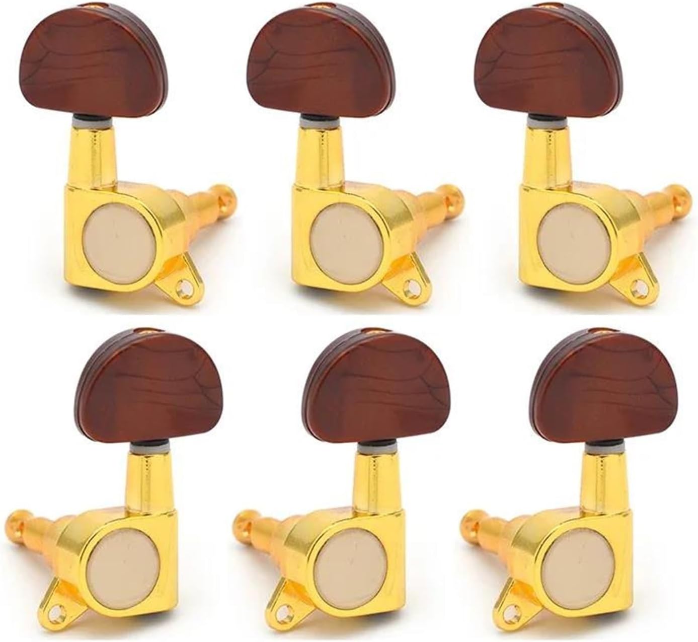 Tuning pegs,6 Pieces/Set Folk Acoustic Guitar Plug-in Guitar Machine Head Tuner String(3r3l)