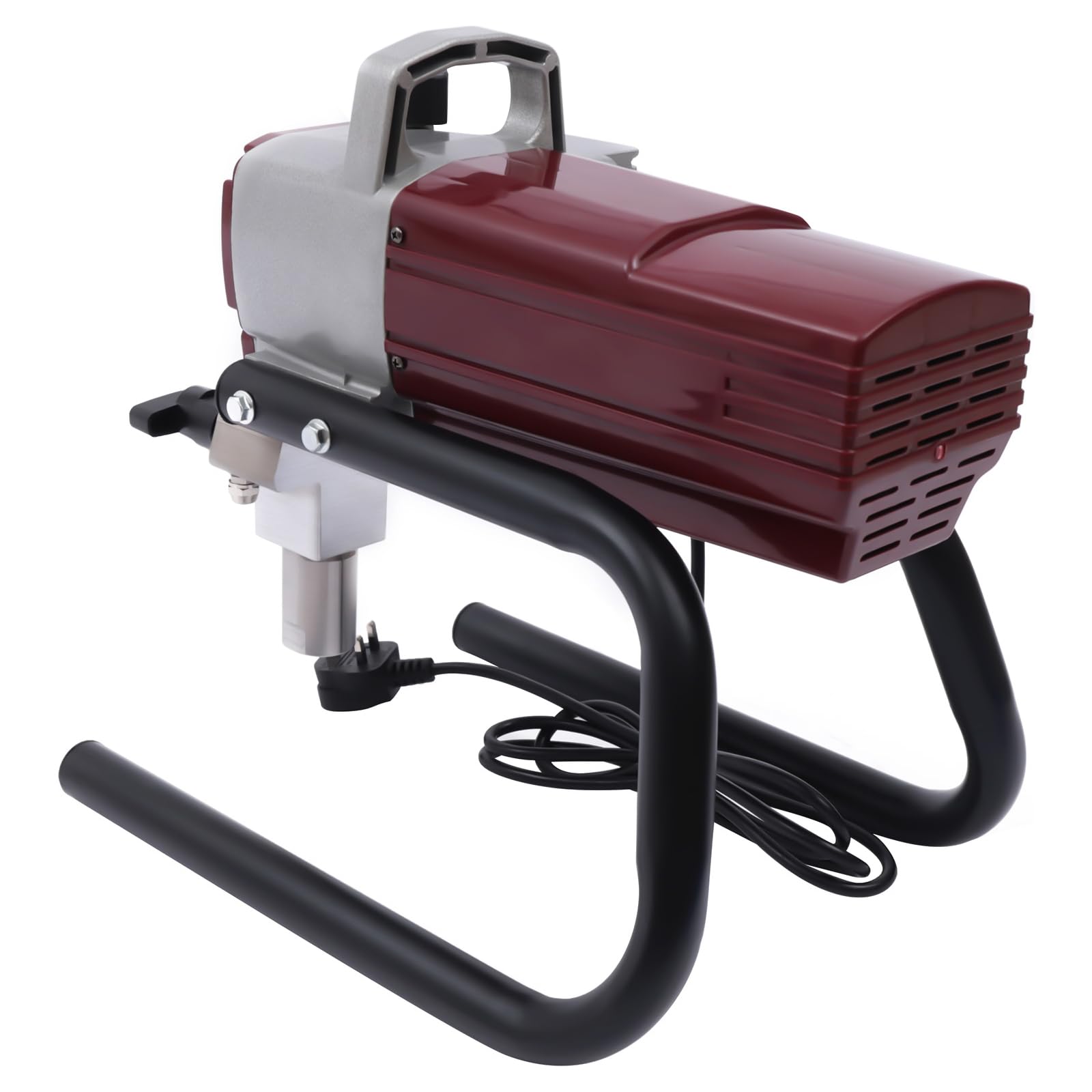 High Power Fan Shape Pressure Airless Sprayer Spraying Machine Wall Paint Gun Spray Wooden And Metal Painting With Pipe Pro Electric Kit Adjustable For Ceiling Wood Guns Portable Width Adjustment