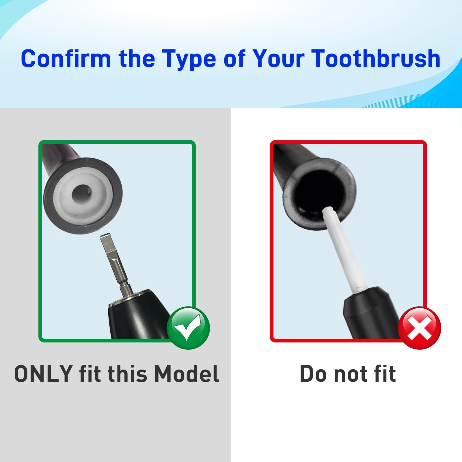 Cabezales de repuesto para cepillo de dientes eléctrico Rtauys S5 Sonic, 10 unidades, color negro