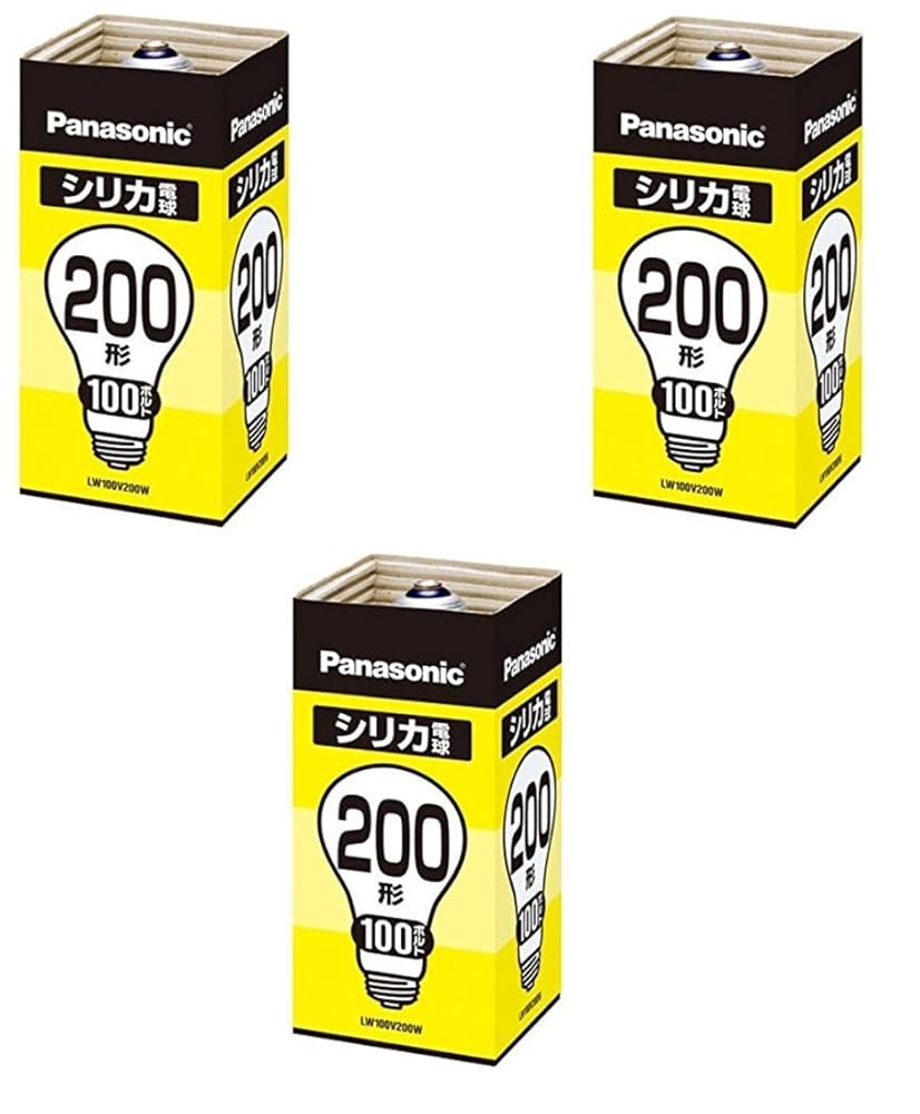 (未使用･未開封品)　パナソニック 25個セット シリカ電球 100V 200W形 E26口金 LW100V200W_set 7z28pnb lw150w_pana.jpg