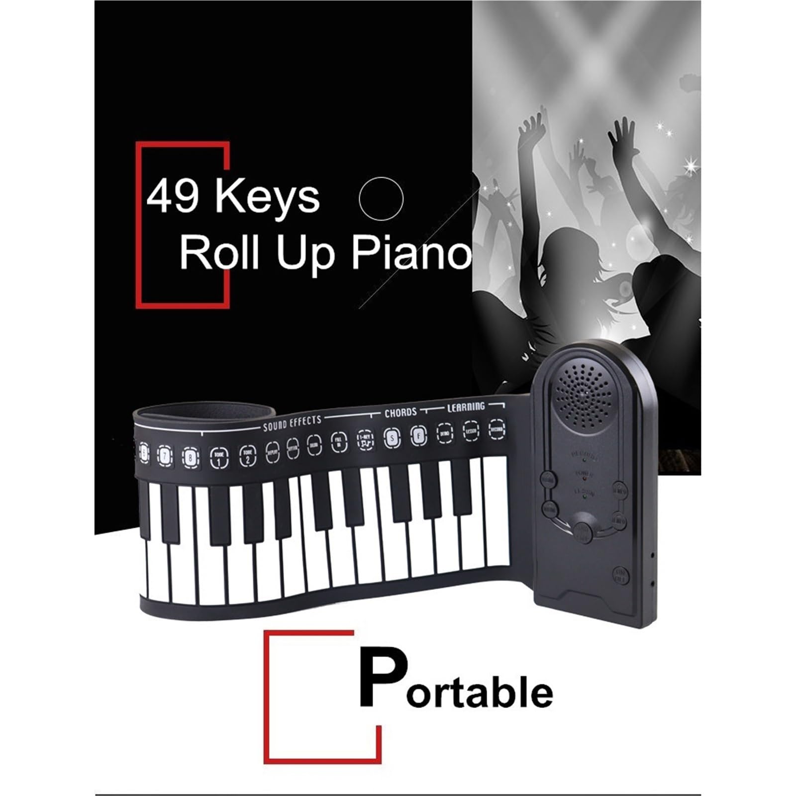 Tastiera Digitale Per Principianti Strumento A Tastiera Elettronica Portatile Per Principianti Adulti Con Pianoforte A Mano A 49 Tasti