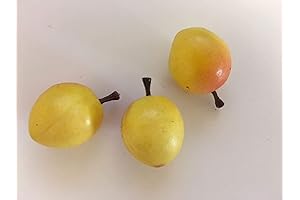 Miniature Artificial Yellow/Blush Nectarines: A Realistic Touch to Your Decor