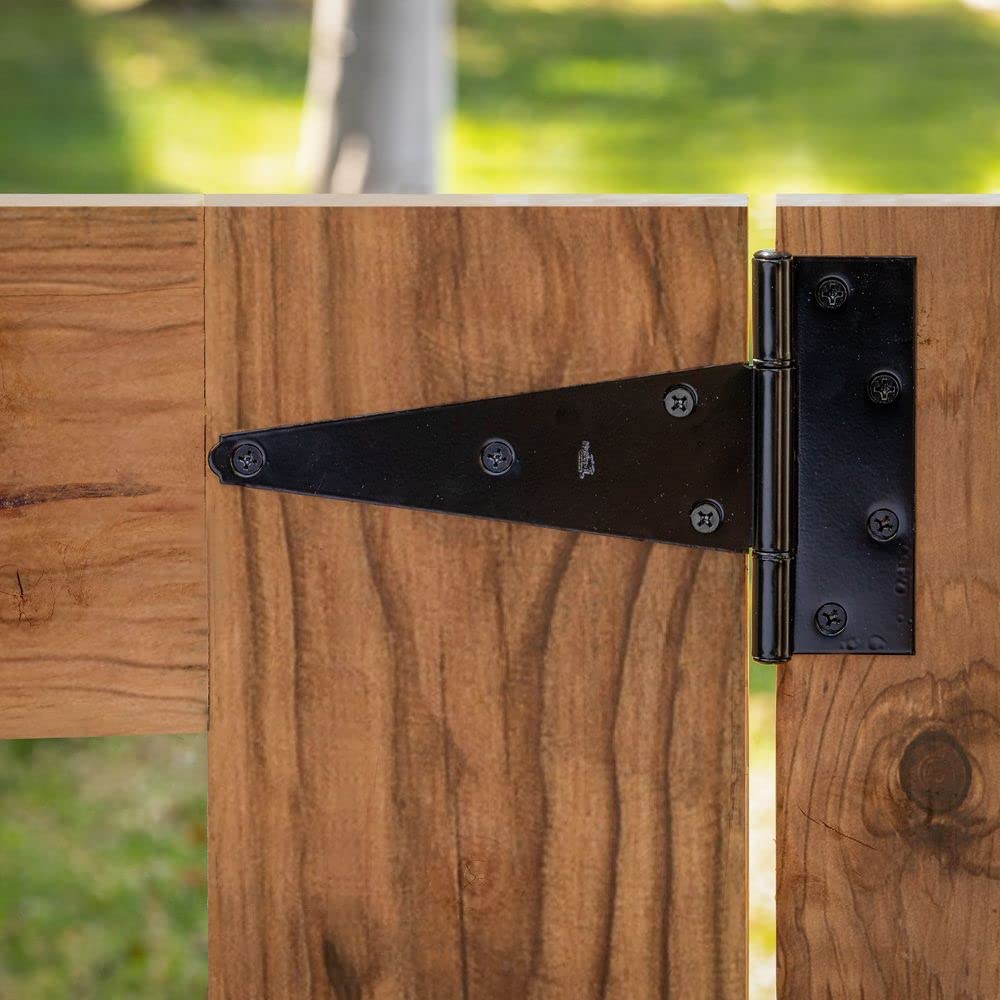 National Hardware N129-213 V286 Extra Heavy T Hinges in Black, 2