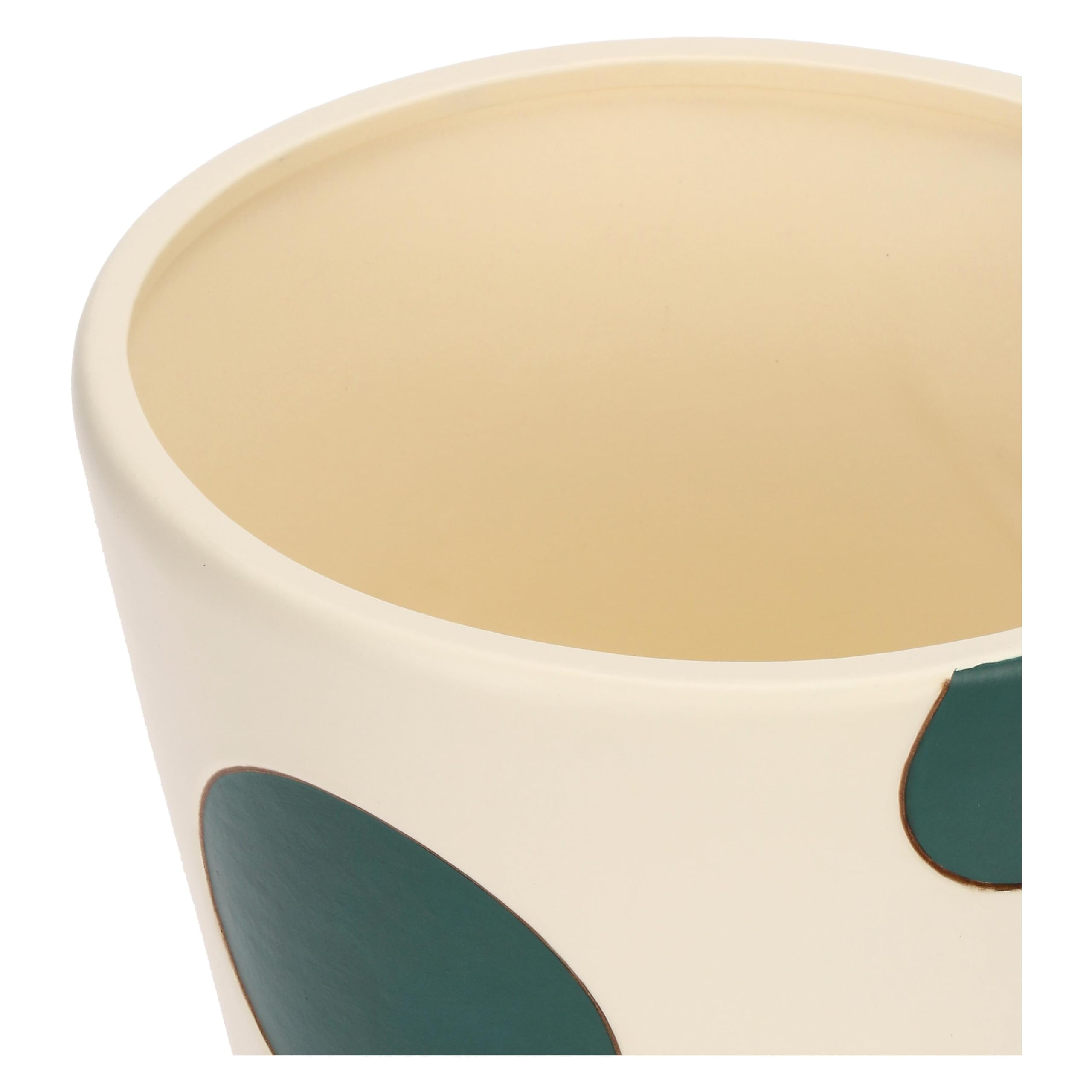 THUN - Cachepot grande - ceramica - Collezione Chroma - 24,3 x 24,3 x 20,7 cm