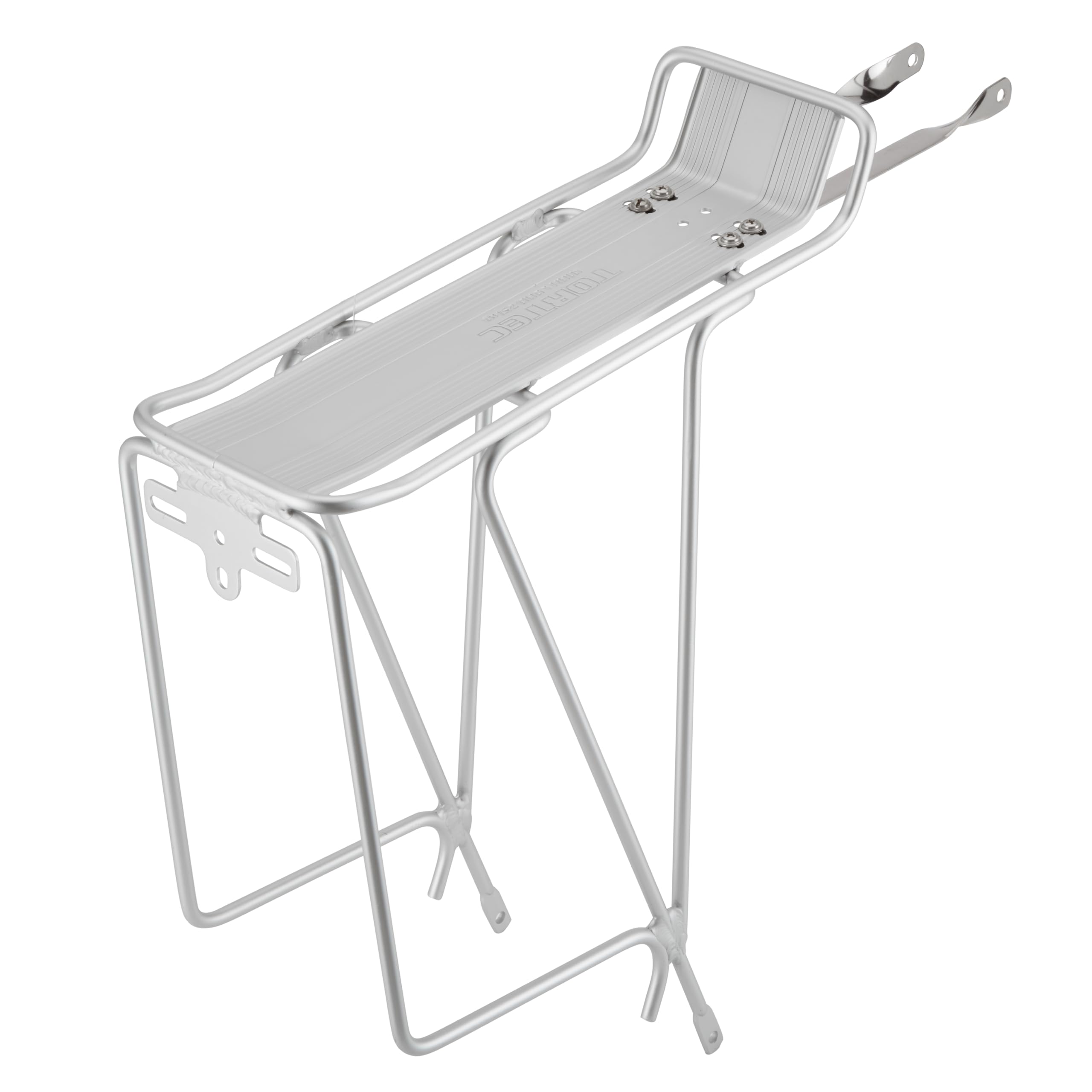 TORTEC Tour Rear Rack: Silver 26-700C