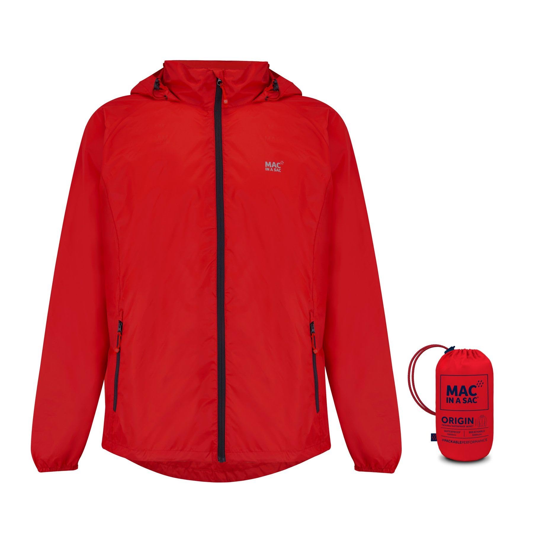 Mac in a Sac Unisex Origin Ii Jacke Edition Regenjacke Wasserdicht Verstaubar Tarnmuster Rosa XL