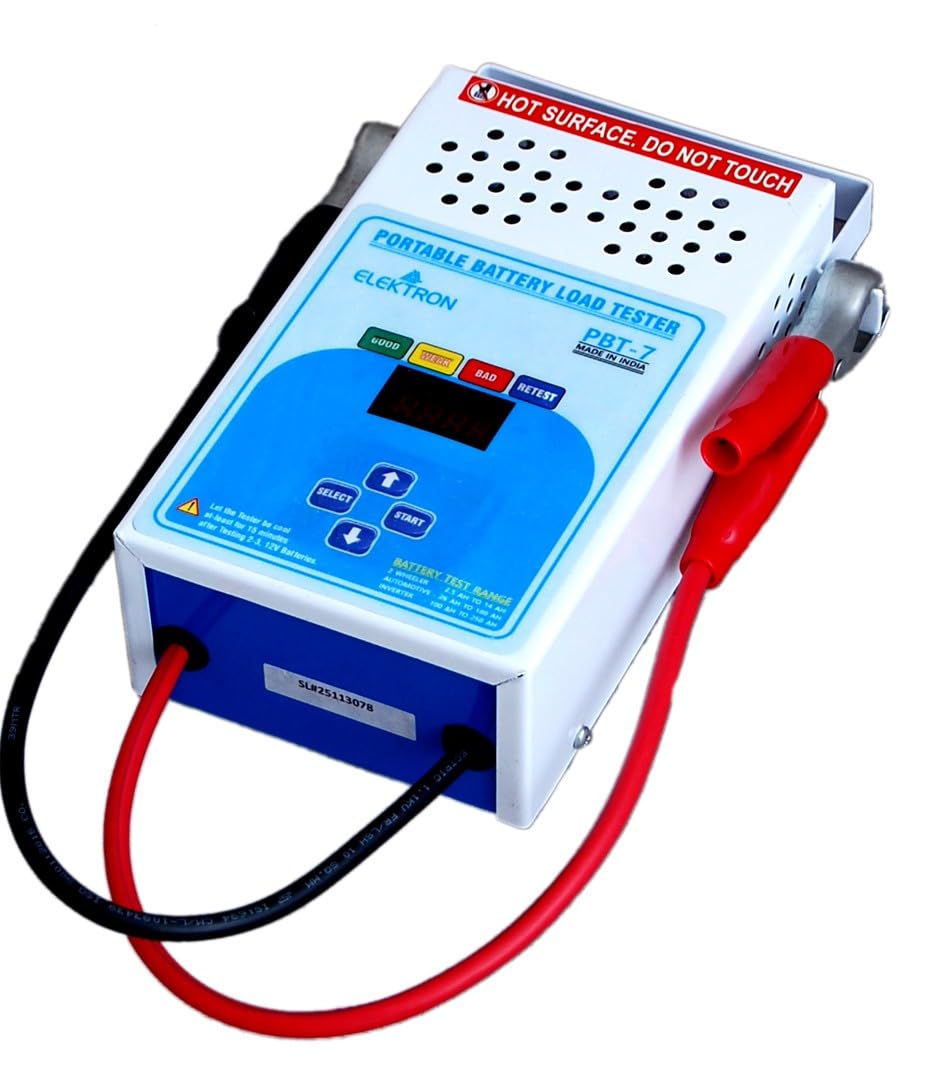 ELEKTRON Portable Battery Load Tester for 2-Wheeler, Automotive, and Inverter Batteries-picture-13