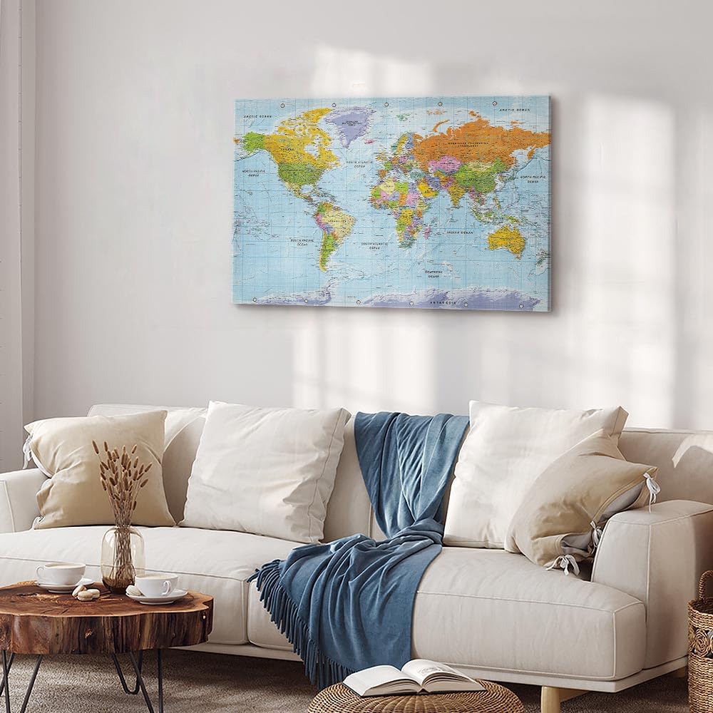 B&D XXL - Akustikbild Schalldämmung Lernkarte, Schallschutz, Wohnzimmer | Verbessert Raumakustik, reduziert Hall, ideal fürs Büro oder Wohnzimmer, hochwertige Verarbeitung, schnelle Montage, stilvoll
