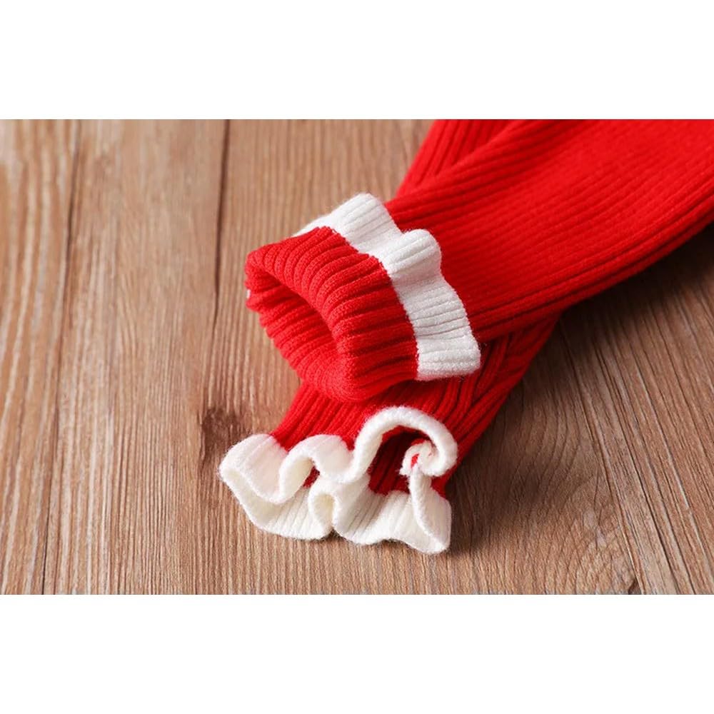 QXDZSW dziewczęcy sweter dziecięcy dzianinowa sukienka dziecięca ciepły sweter sukienka dziewczyny niemowlę na co dzień czysty kolor plisowana sukienka księżniczki