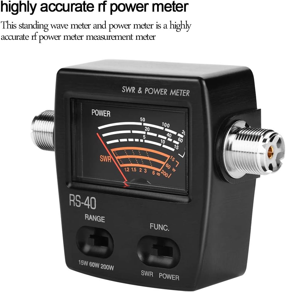 Amazon Crazy 🔥 Deals Professional UV Dual Band Standing-Wave Meter Power Meter SWR/Power Meter, Highly Accurate RF Power Meter Measurement Meter for Testing SWR Power （VHF/UHF ）