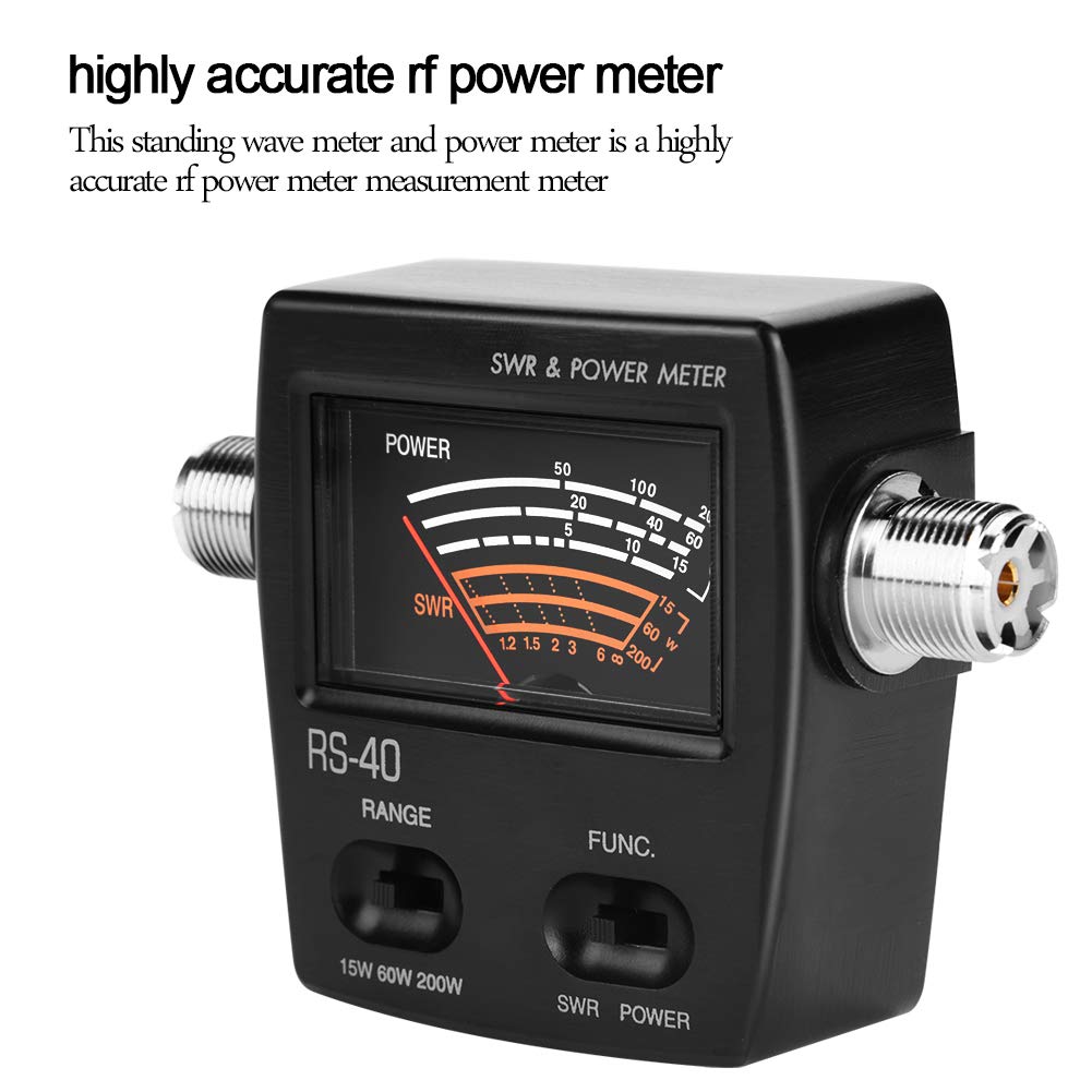 SWR/Misuratore di potenza, 200W Mini segmento UV VHF UHF ad onda stazionaria e misuratore di potenza, misuratore di onde stazionarie per radio bidirezionale Radio bidirezionale