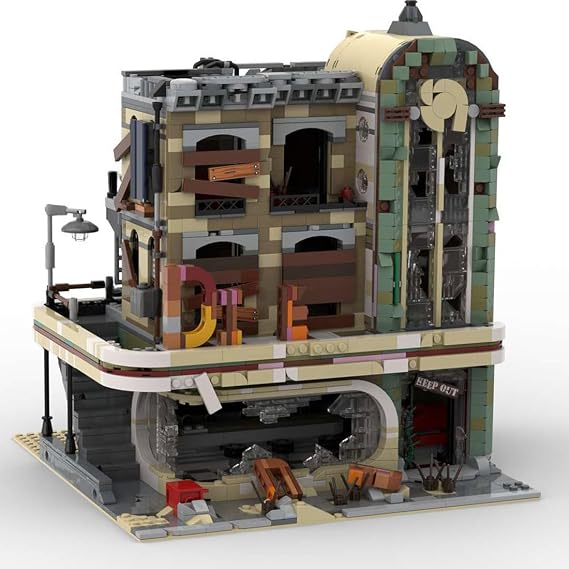 Modular Street View Building Kit, Downtown Diner Model MOC Bricks Toy Sets, Creative Gifts for Adults (2438PCS), AK3OW391007WRUQ62