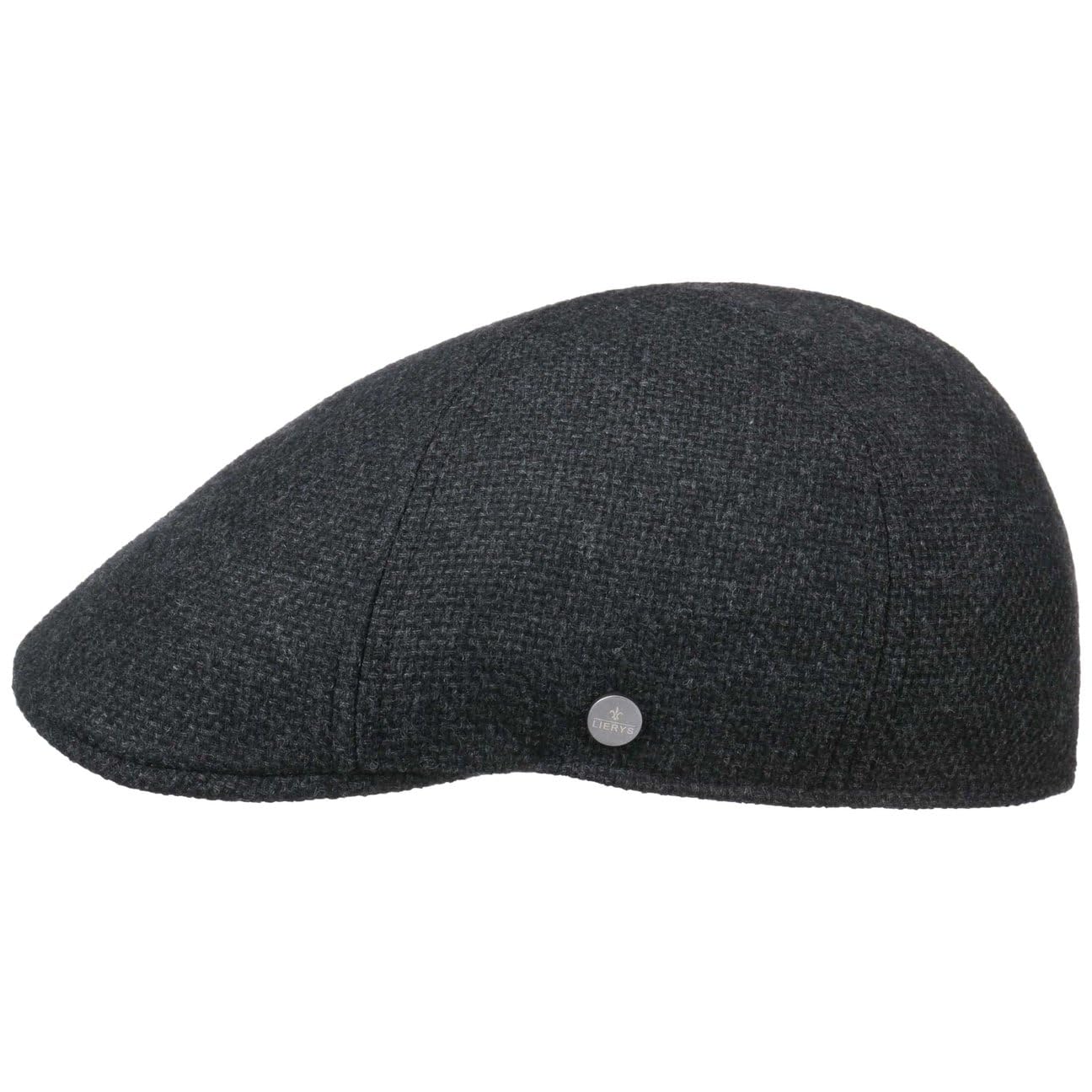 LIERYS Mackenzie Flatcap Schirmmütze Uni einfarbig Made in EU Herren Herbst Winter