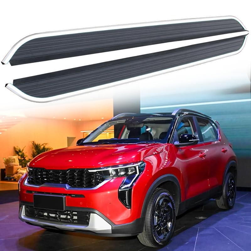 Marchepieds latéraux fixes Kia Sonet 2020-2024 parfaits pour sorties nature et voyages famille