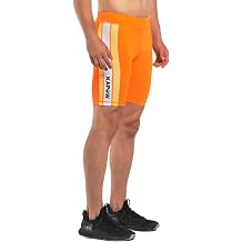 Kapow Meggings Mens Recycled Performance Compression Shorts with Pockets Nitro, X-Large