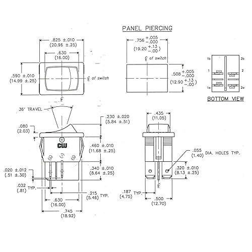 Miniatura 8 de Interruptor de vacío de repuesto para aspiradora Shop Vac  Interruptor basculante de 4 pines para aspiradora, interruptor de encendido y apagado