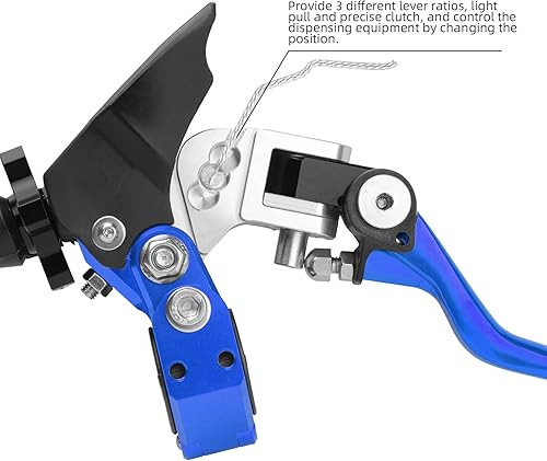 Vista 30 de PRO CAKEN 7/8" 0.866 in motocicleta universal aluminio 360° aleación mango de embrague plegable con asiento de montaje para motocicleta Street