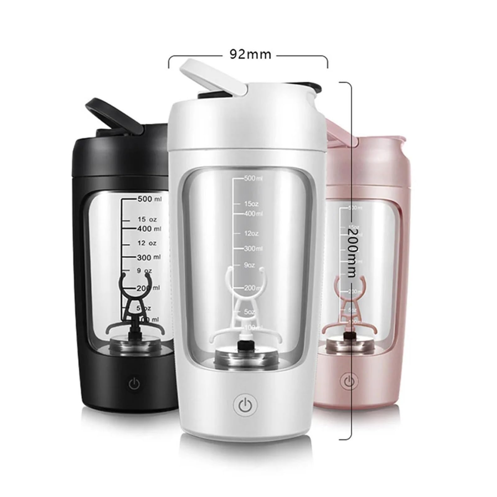Mug auto-mélangeur, Bouteille Shaker Pour Protéines Électrique Rechargeable 650 Ml pour maison/bureau