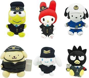 Amazon.co.jp: ポムポムプリン機動隊 マスコットキーホルダー 警察限定