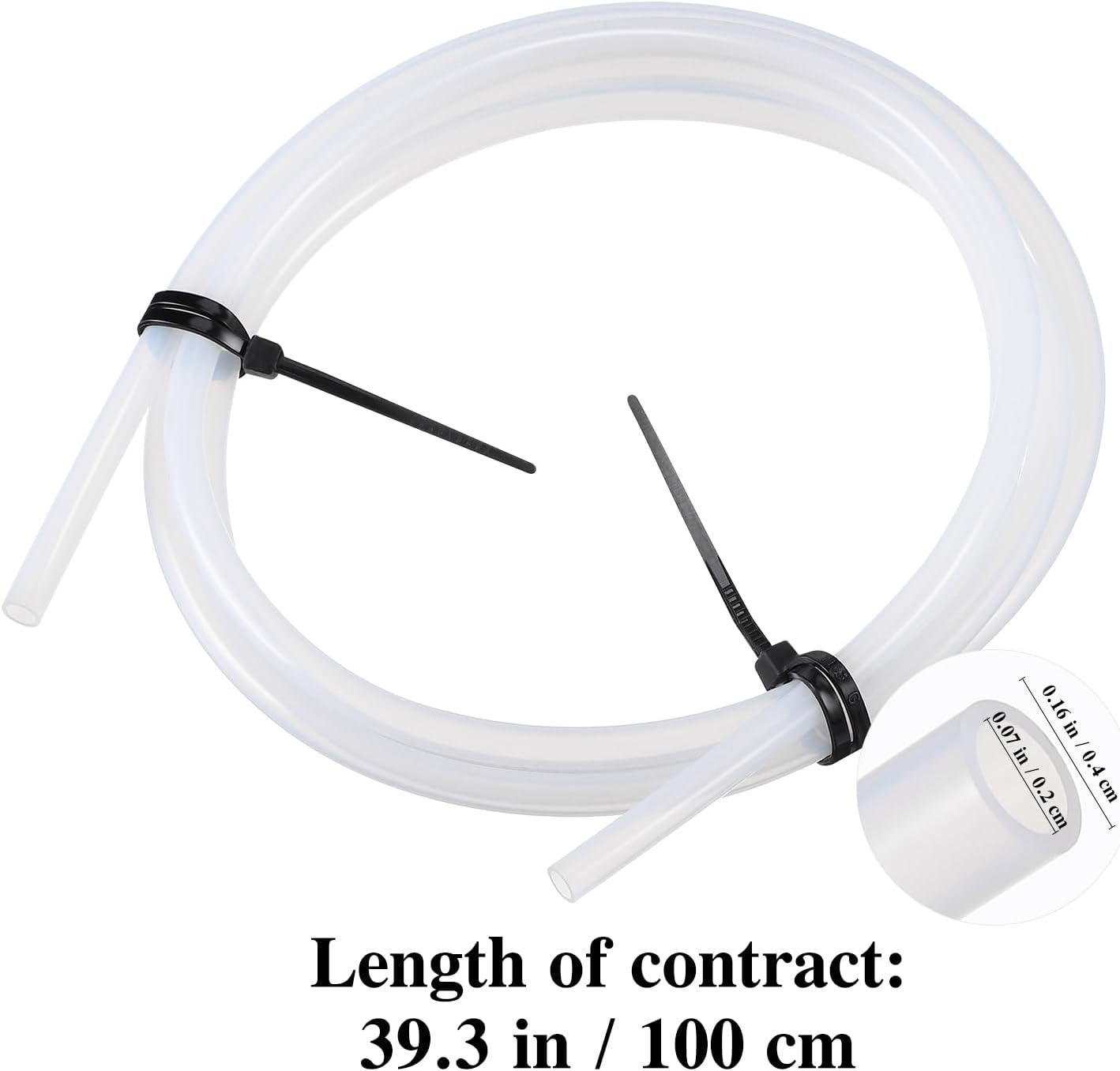 Hemobllo Printer PTFE Tube Id Tubing High Temperature Resistance Printer Accessories