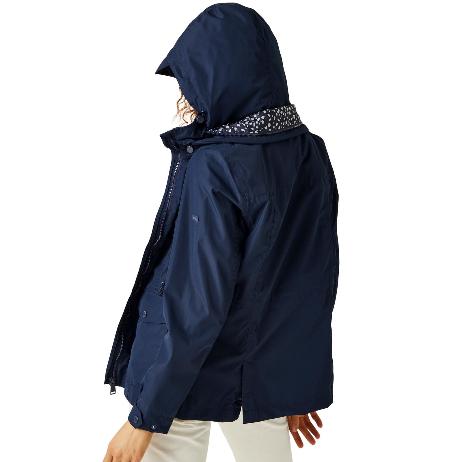 Regatta Regatta Damski płaszcz przeciwdeszczowy z kapturem Navassa na całej długości Kobiety Regatta Women's Navassa Waterproof Jacket