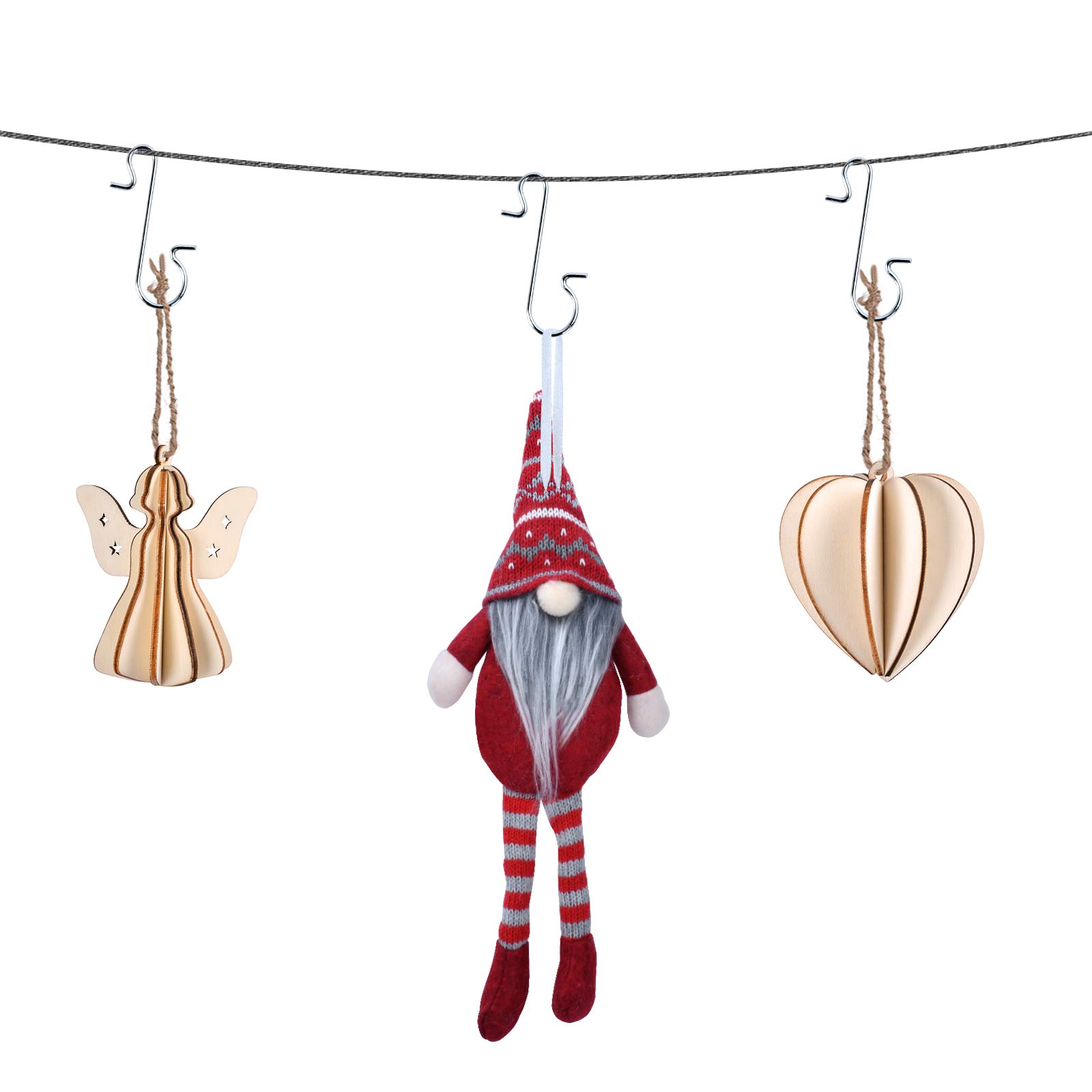 150 Ganci Per Albero Di Natale In Oro E Argento - A Forma Di S Per Palline E Decorazioni