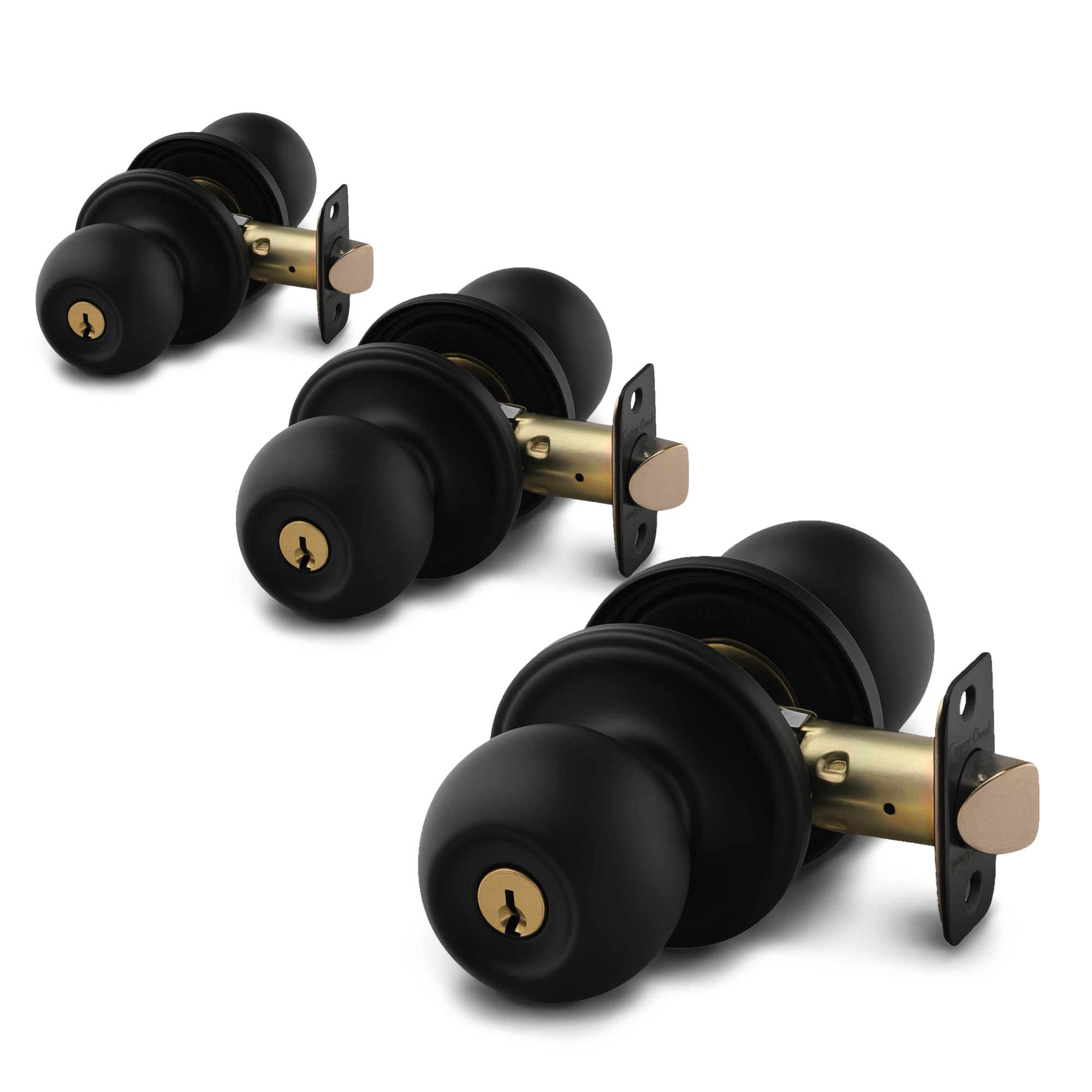Satin Stainless Passage Door Knobs - Easy Install & Durable -12 Satin Stainless Passage Door Knobs - Easy Install & Durable -12