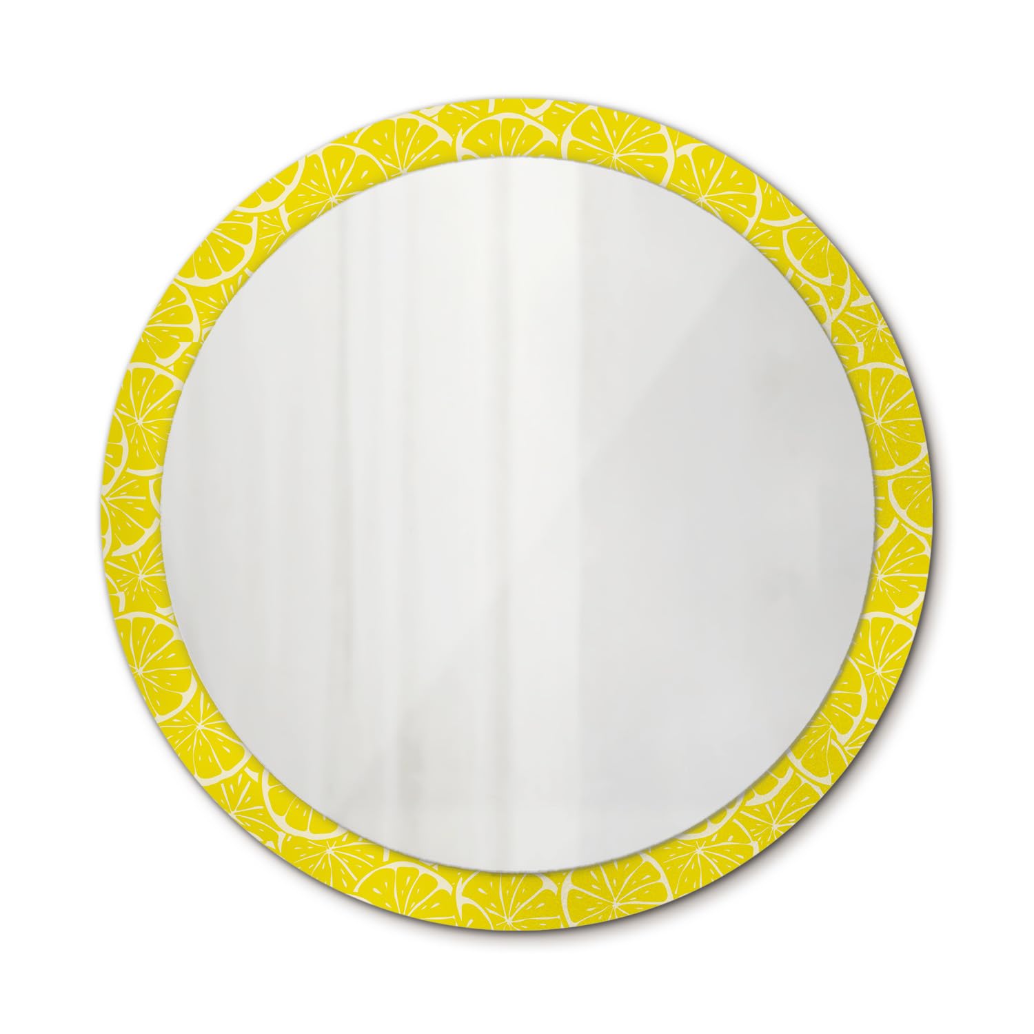 Miroir minimaliste rond decoration murale salon et chambre 100 cm