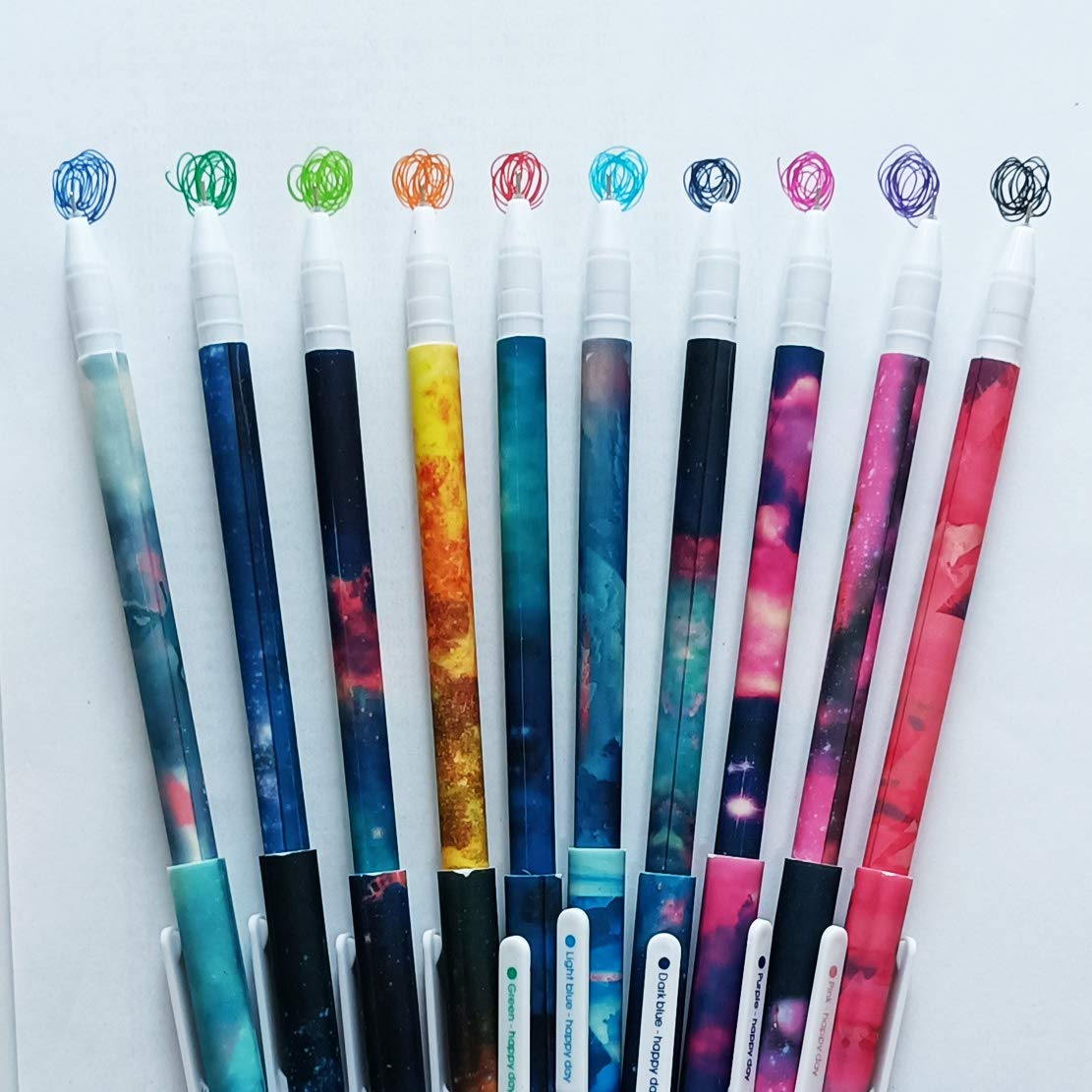 Cute Color Pens For Women Toshine Colorful Gel Ink Pens Multi - View #8