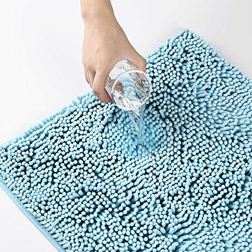 Tapis chenille salle de bain 3 pièces camel doux et absorbant - 4