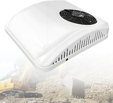 Air Conditioner, Universal Rooftop AC Unit RV Air Conditioner, 12V/24V Camper A/C Unit Low-Noise, Cool/Cool+Heat, for Car, Truck, Trailer, Boat OnlyCooling-12V