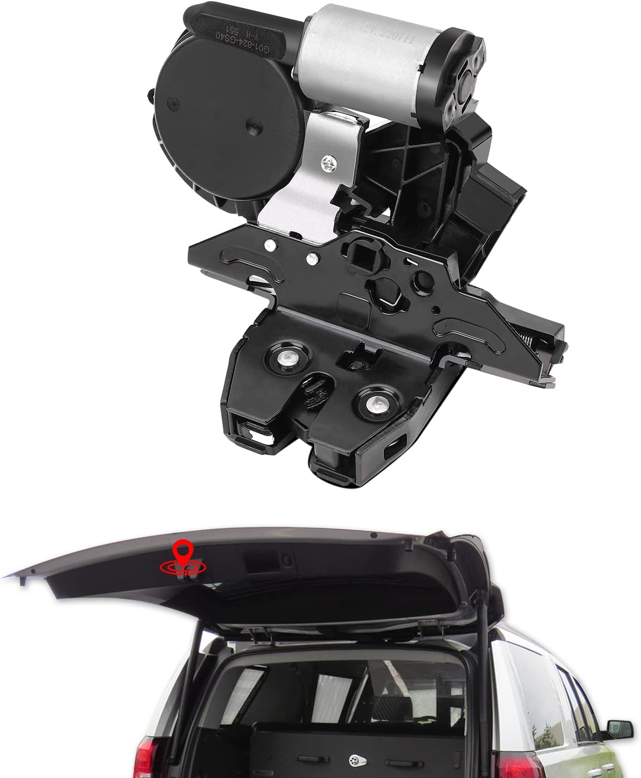 Trunk Latch Assembly for Chevy Suburban Tahoe Equinox Traverse GMC Yukon Acadia Terrain Cadillac Escalade XT5 Buick Regal Enclave Rear Back Hatch Latch Tailgate Lock Actuator Replace 13527320 13519125