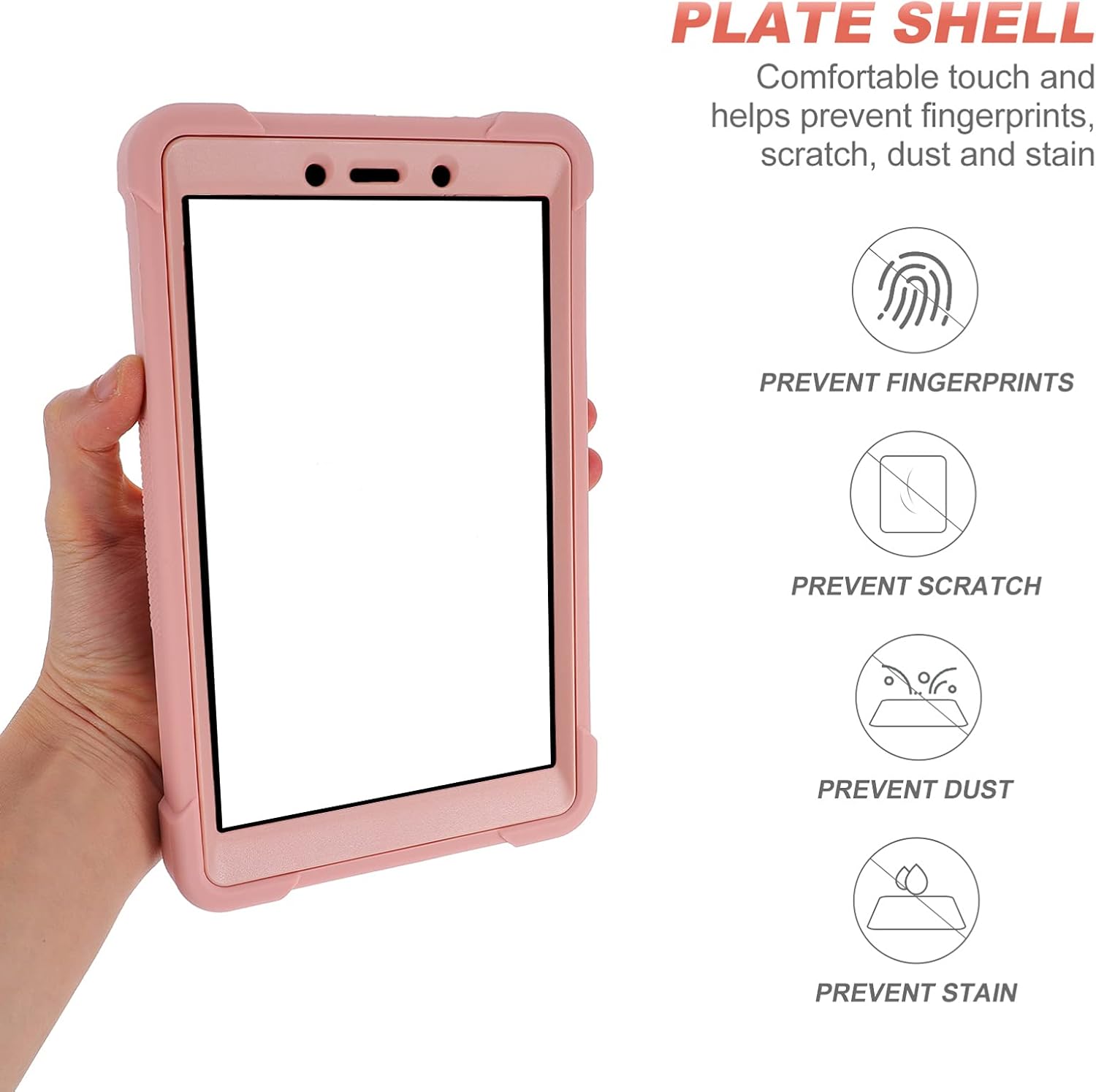 Frcolor タブレットカバーケース落下防止プルーフシェルプロテクターとキックスタンドと互換性サムスン8 0 ピンク Frcolor タブレットカバーケース落下防止プルーフシェルプロテクターとキックスタンドと互換性サムスン8 0 ピンク