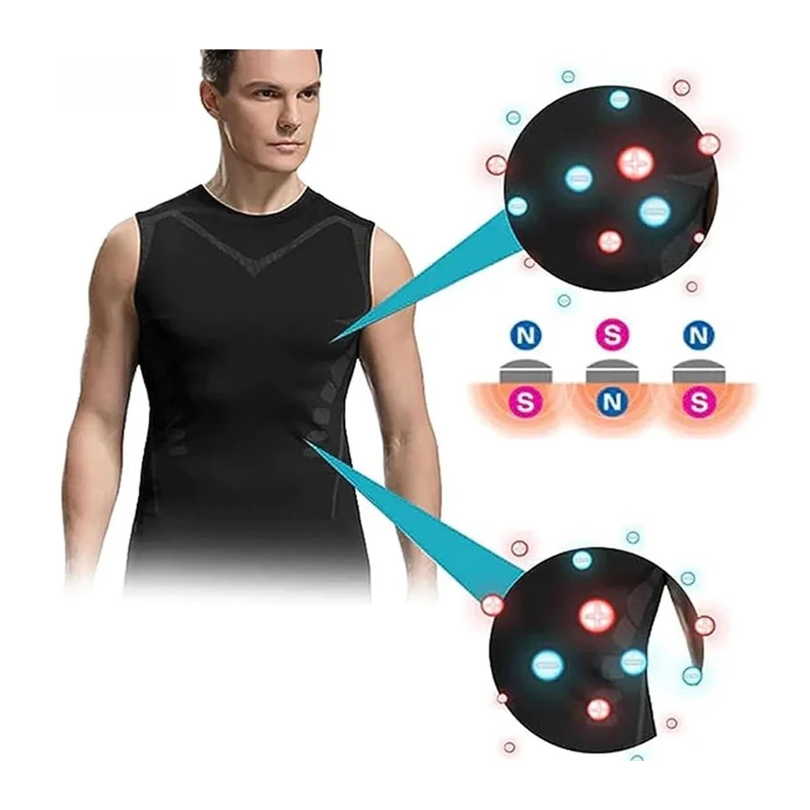 Tops Moldeadores Para Hombre Chaleco moldeador for hombre, chaleco adelgazante, moldeador de cuerpo, camisetas de compresión, camiseta sin mangas, Control de barriga, camisas de Fitness de secado rápi