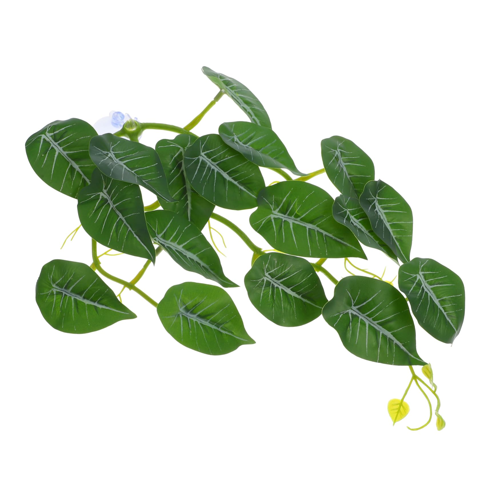BESTonZON Reptile Habitat Decor Fake Plants with Suction Cups Abs Material Versatile Use