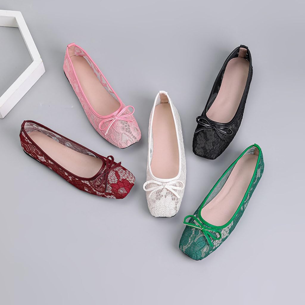 Ballerine da Donna estive, Scarpe Eleganti da Donna con Fiocco, Scarpe da Tempo Libero Traspiranti e comode per Tutti i Giorni e Appuntamenti, Regalo Perfetto per la Fidanzata