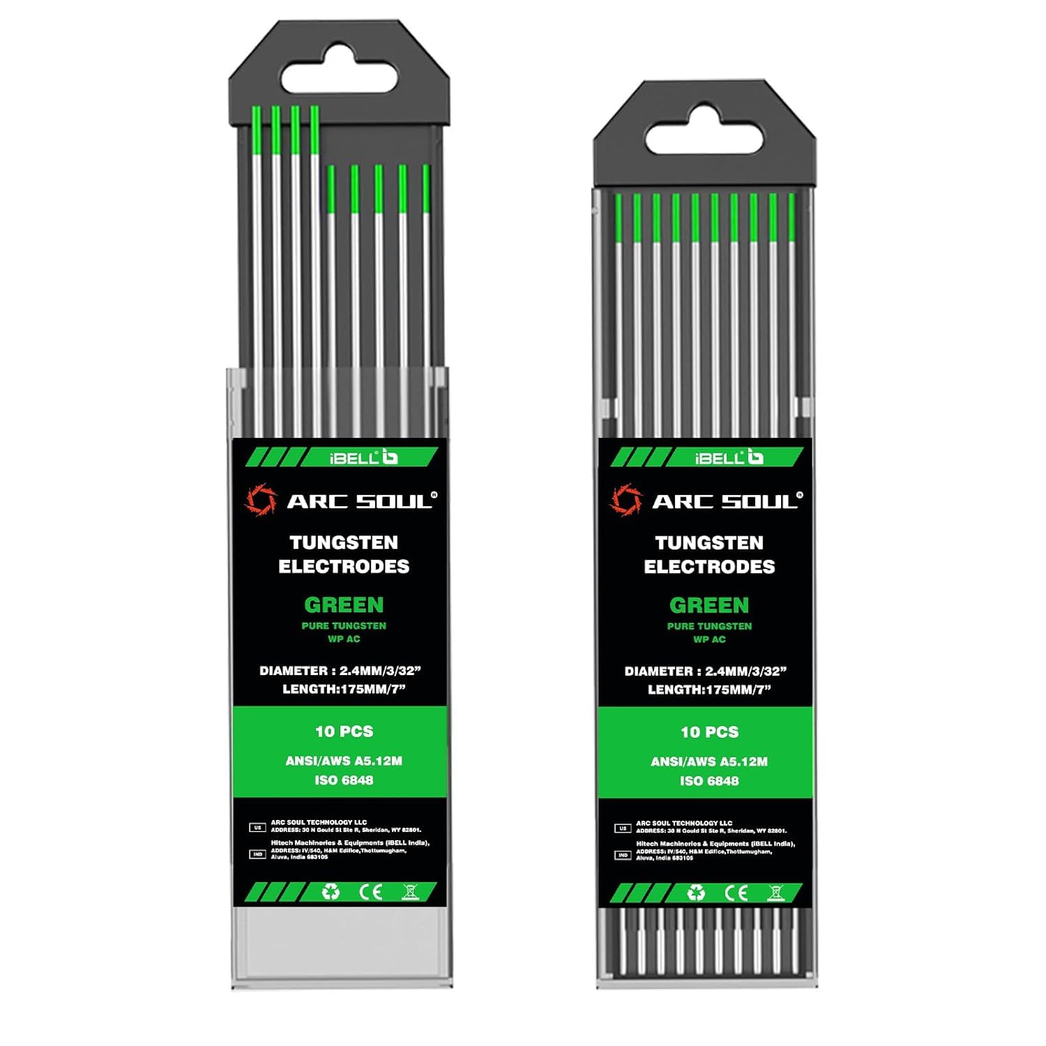 iBELL ARC SOUL High Stability Green Tungsten Welding Rods 2.4mm Dia & 175mm Length for Various Alloy Types and Versatile Welding Needs with AC Compatibility-image-22