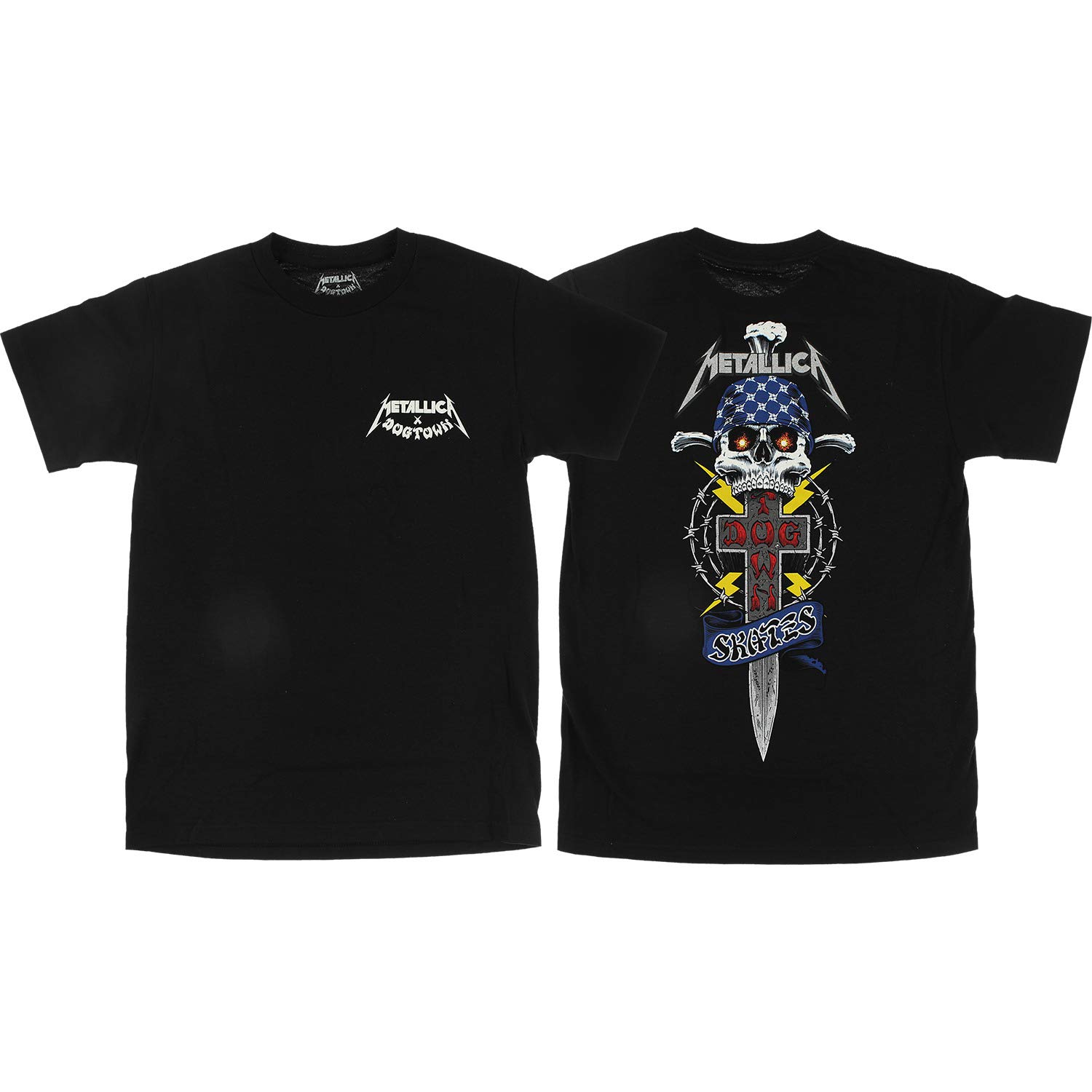 Dogtown Skateboards X Metallica Black Men's Short Sleeve T-Shirt - Small