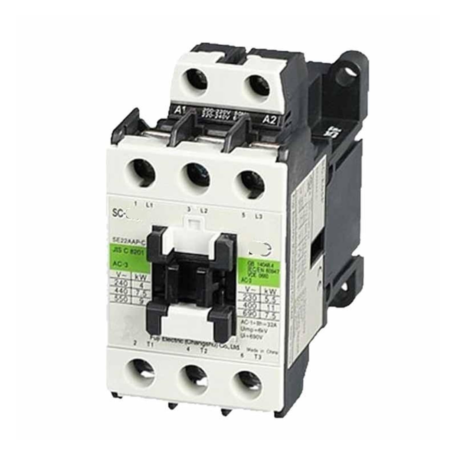 Contacteur triphasé CA SC-E05P pour la gestion de basse tension AC110V