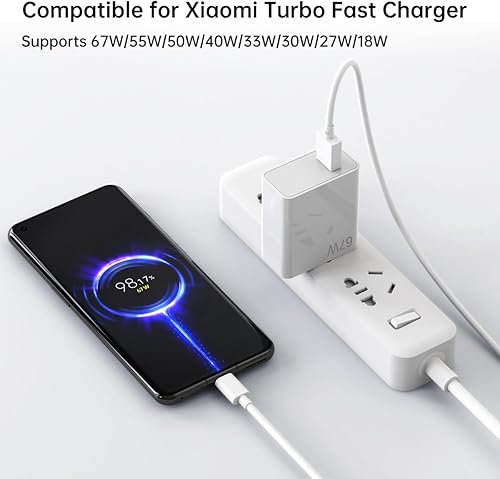 Miniatura 2 de Cargador Xiaomi 67W Mi Turbo Cargador de pared rápido de carga rápida para Xiaomi 13, 12, 12t, 12s, Pro Lite Redmi Note K60, K50, 11, 11s, 12, Pro
