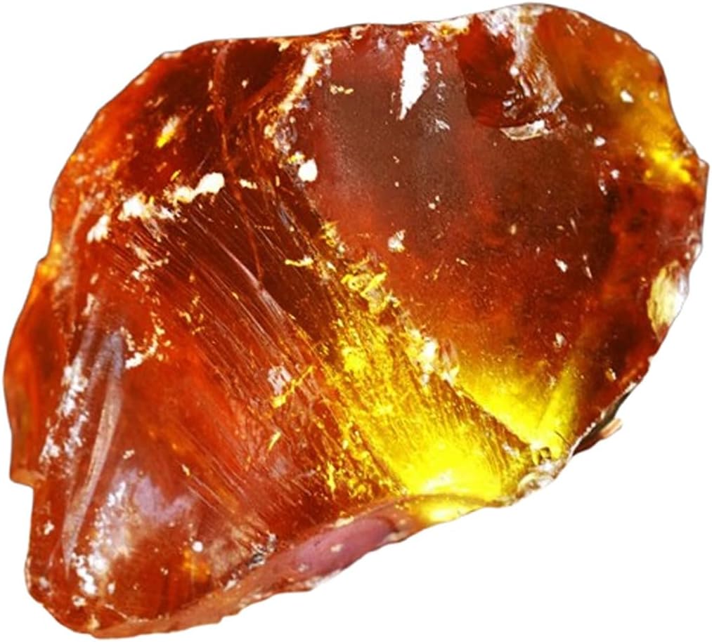 350 Carat Natural Orange Amber Certified Raw Rough Gemstone, Clean Translucent Insect Amber Rough