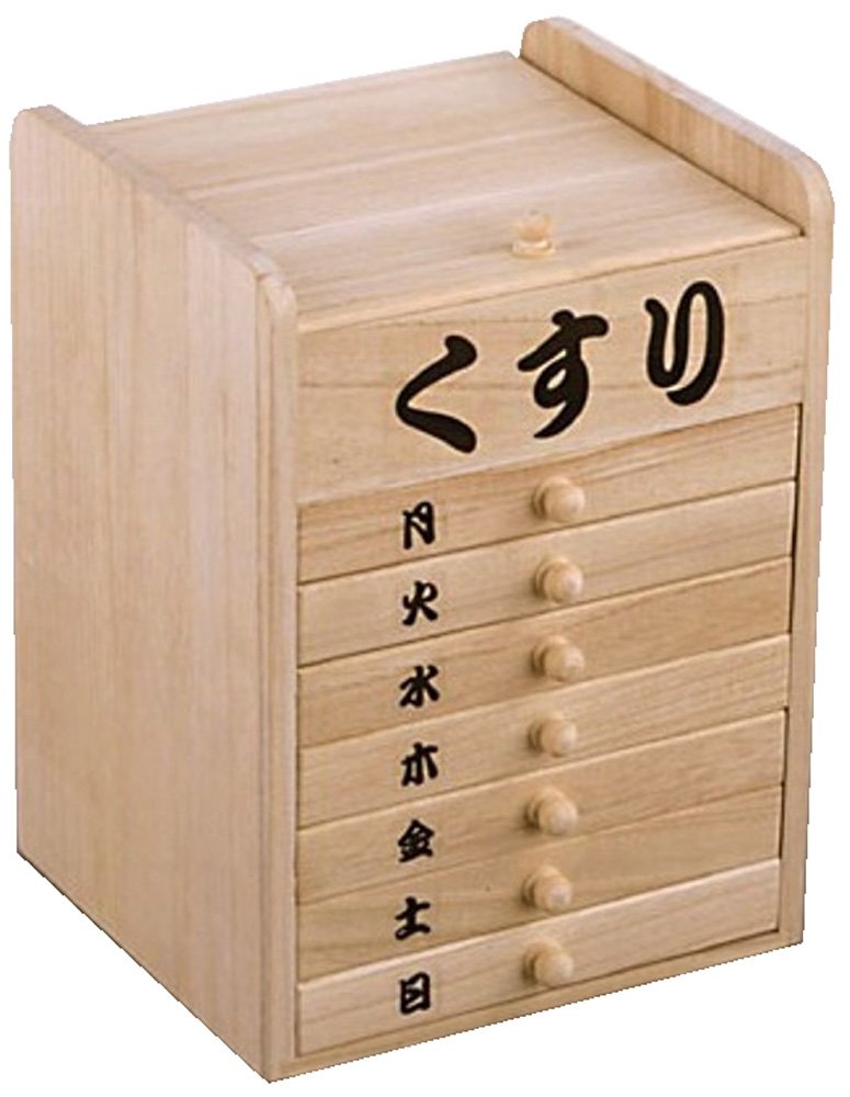 時代　薬入　薬箪笥　高さ61㎝幅34.6㎝　トヒオ　東な7-0201② 薬箪笥