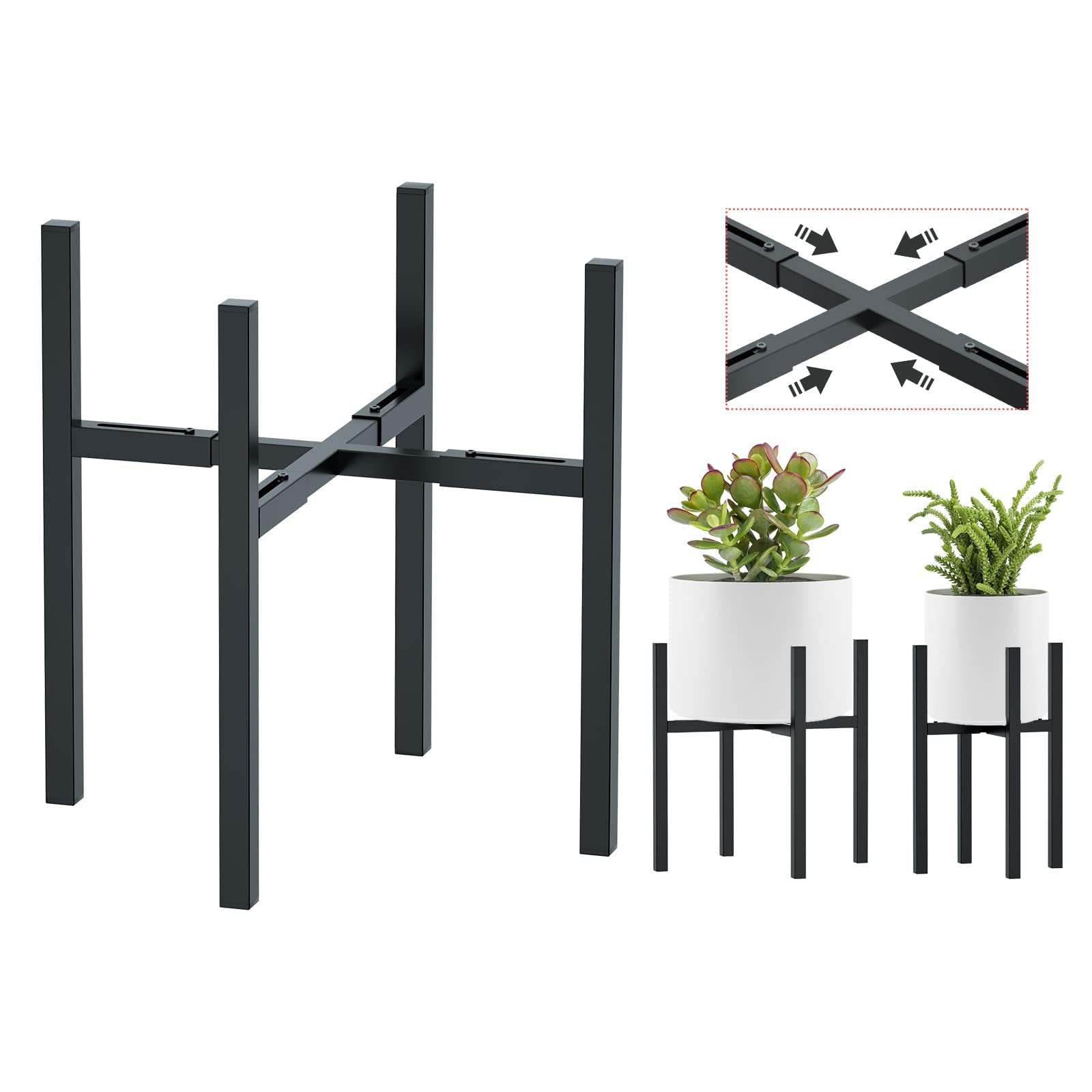 Amazon.com: Urban Deco Adjustable Metal Plant Stand Outdoor