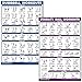 QuickFit Dumbbell Workouts and Exercise Ball Poster Set - Laminated 2 Chart Set - Dumbbell Exercise Routine & Stability/Yoga Ball Workouts (18" x 27")