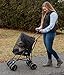 Pet Gear Travel Lite Pet Stroller for Cats and Dogs up to 15-pounds, Black