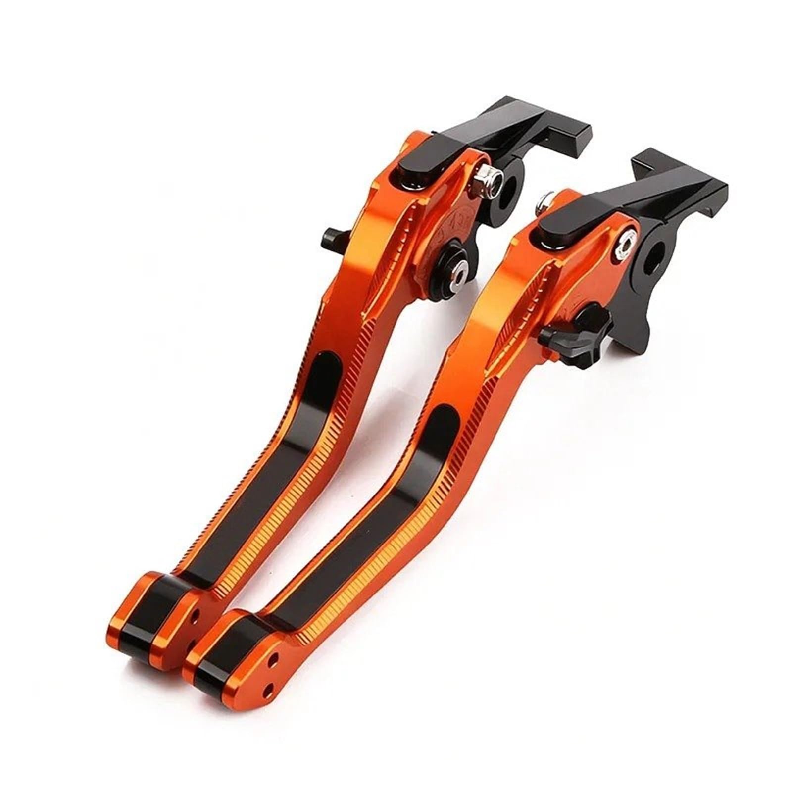 UBlnodk Motorbike Brake Clutch levers for ZEEHO AE8 S+ AE2/AE4/AE6/AE4i 5D Brake Clutch Lever Aluminum CNC Adjustable Motorbike Leves(Orange Black)