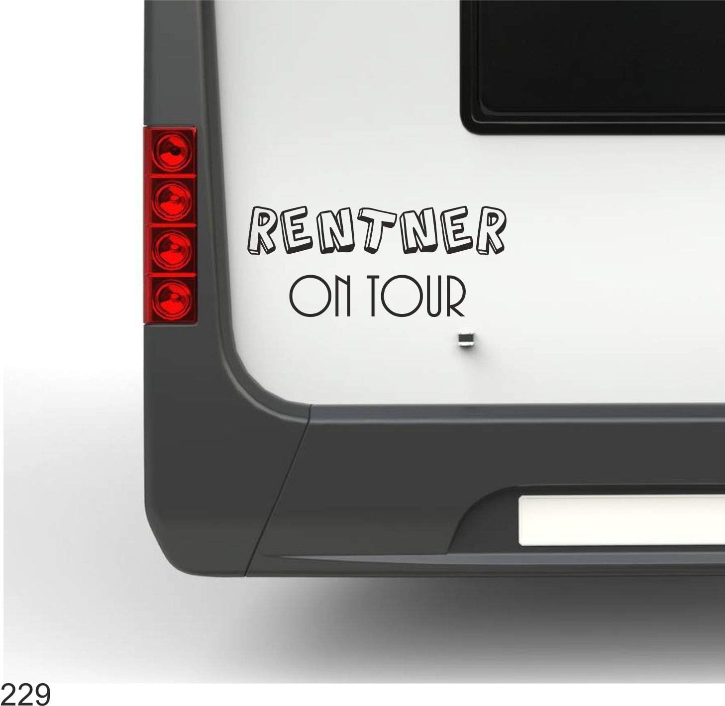 Wohnmobil Aufkleber | Wohnwagen Aufkleber | Berg Gebirge Sonne | Autoaufkleber