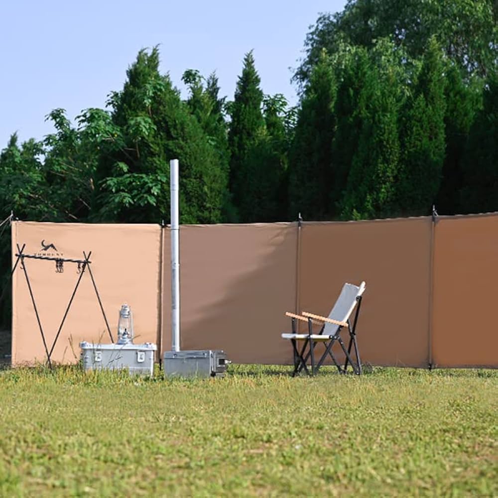 ウィンドスクリーン 幅450cm  陣幕 キャンプ 焚き火 仕切り 大型 風防板 陣幕 キャンプ 焚き火 仕切り 大型 風防板 アウトドア 風よけ